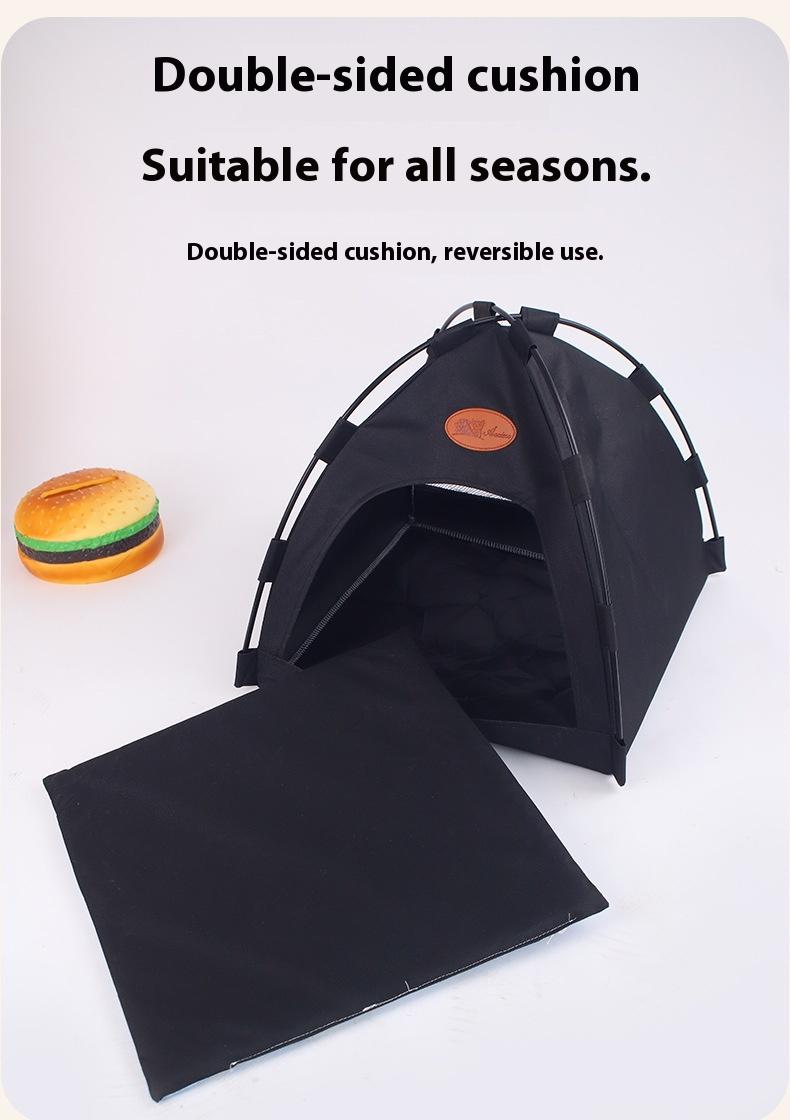 Foldable Pet Tent -Indoor Bed With Double-sided Cushion - Pet Tent for Cats ,Puppies, Rabbits, Guinea Pigs, Hedgehogs, and Other Small Animals,Cat House