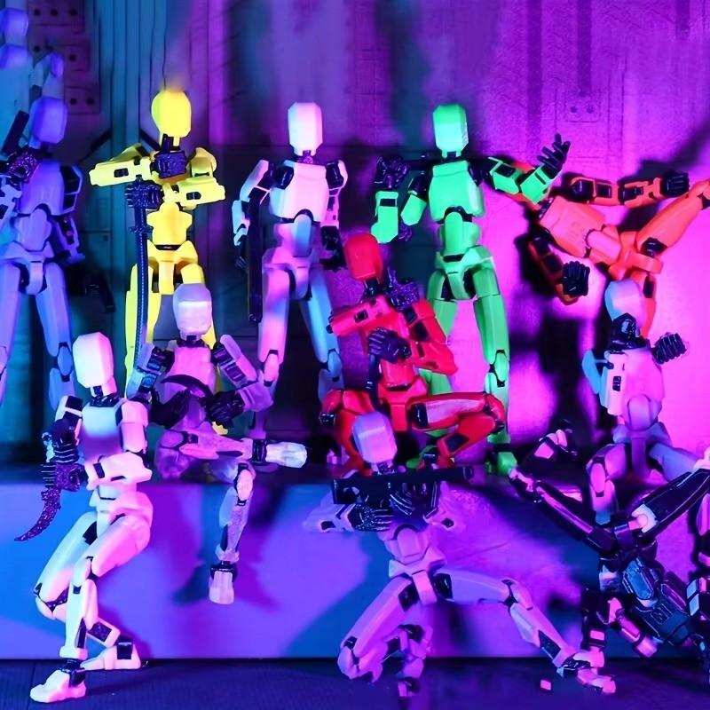 Lucky 13 Action Figure with Weapon Accessories, Desktop Decor, Stress Relief Toy for Kids and Adults, Model C1