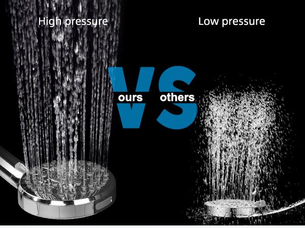 Hibbent Upgraded  5-spray 13'' Shower Head for Easy Reach, High Pressure Rainfall Showerhead Combo with 10-mode Handheld Spray, cUPC Certified ,12'' Extension Arm, 4-way Diverter, 71'' Hose, Showerhead Holder, Chrome