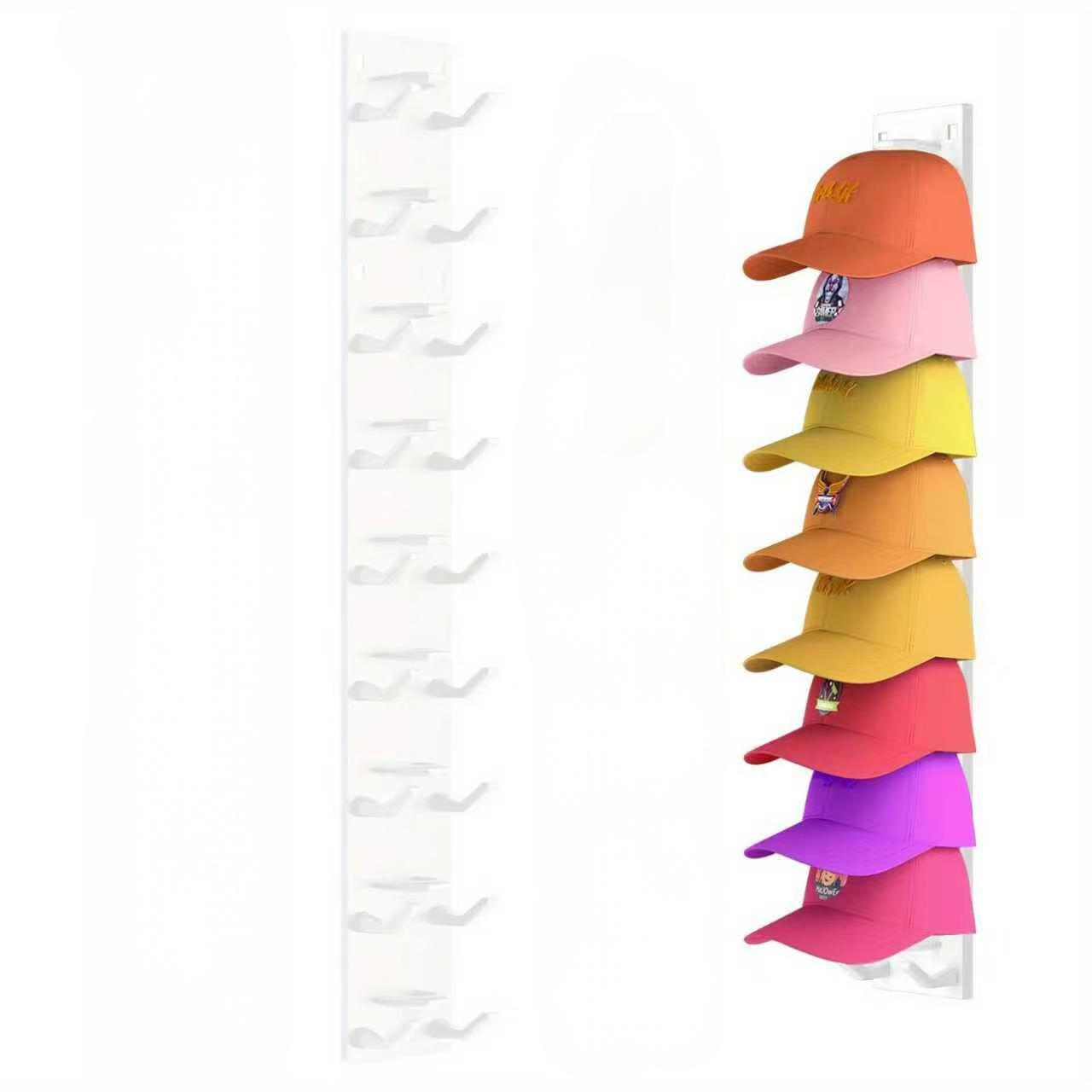 Wall-Mounted Baseball Cap Storage Rack, Multipurpose Hat Hooks and Display Shelves for Closet Doors and Bedroom, Available in 1 or 2 Pieces #GLOBAL PICKS