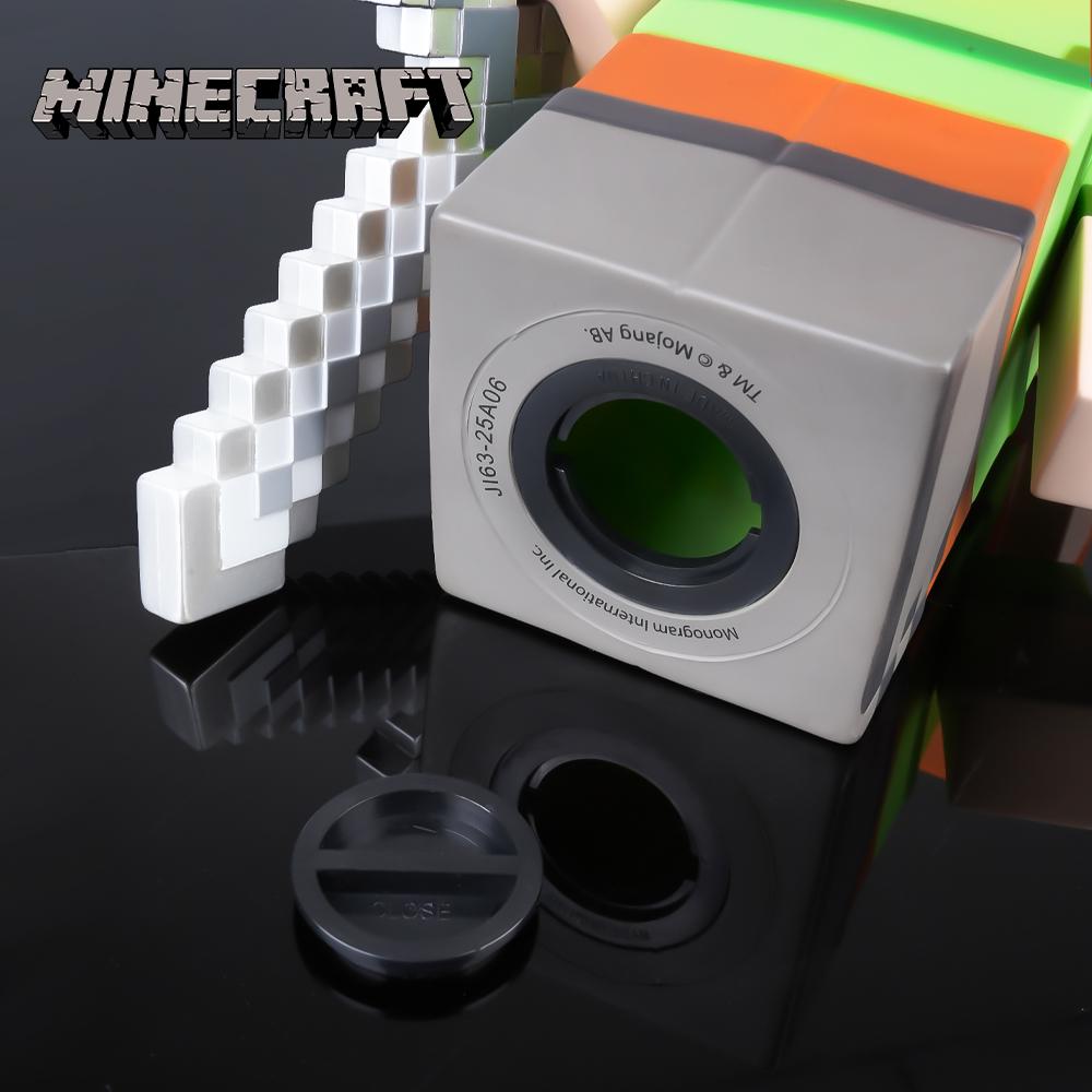 1PC Minecraft Officially Licensed Alex Coin Bank Creative Drop Proof Piggy Bank Cartoon Pixel Futuristic Style Q Version Cute Alex Explorer Money Jar Grade Deposit Jungle Temple Raider Easter Gifts