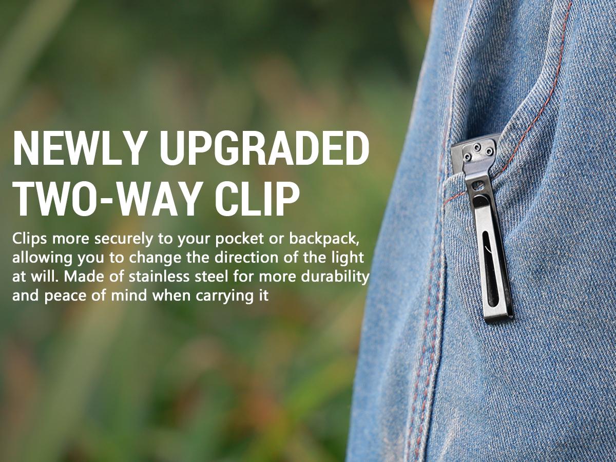 Wurkkos HD01UV Multifunctional EDC Flashlight with 365nm UV Light White Flood LED RGB Lights Dual Switch Magnetic Tail USB Rechargeable