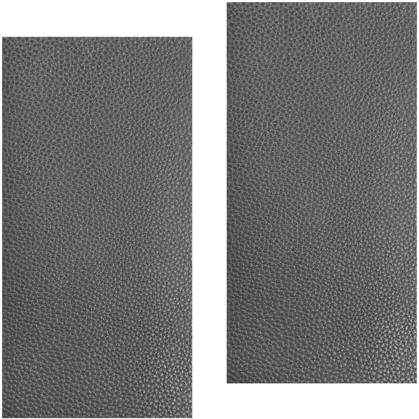 2 count Leather Repair Patch Tape, 4 x 8 Inch Self-Adhesive PU Vinyl Repair Patch Kit,   DIY Leather Repair Tape for  Seat Furniture Couch Chair (Gray)
