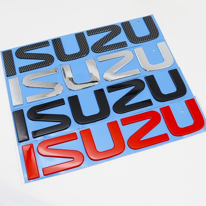 Isuzu Car Trunk Letter Sticker, 3D Logo Decal, Waterproof Sunproof Wear ...