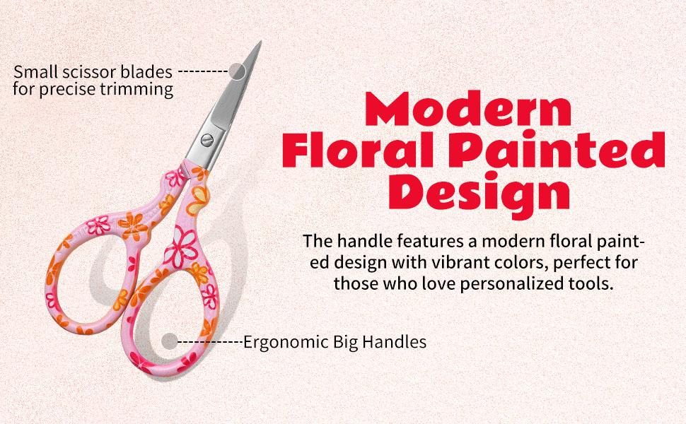 Embroidery Scissors, 1-Count Stainless Steel Stork Scissors for Sewing, Crafts, Artwork and Everyday Use, Multifunctional Paper Cutter and Classroom Stationery Gift for Girls and Adults