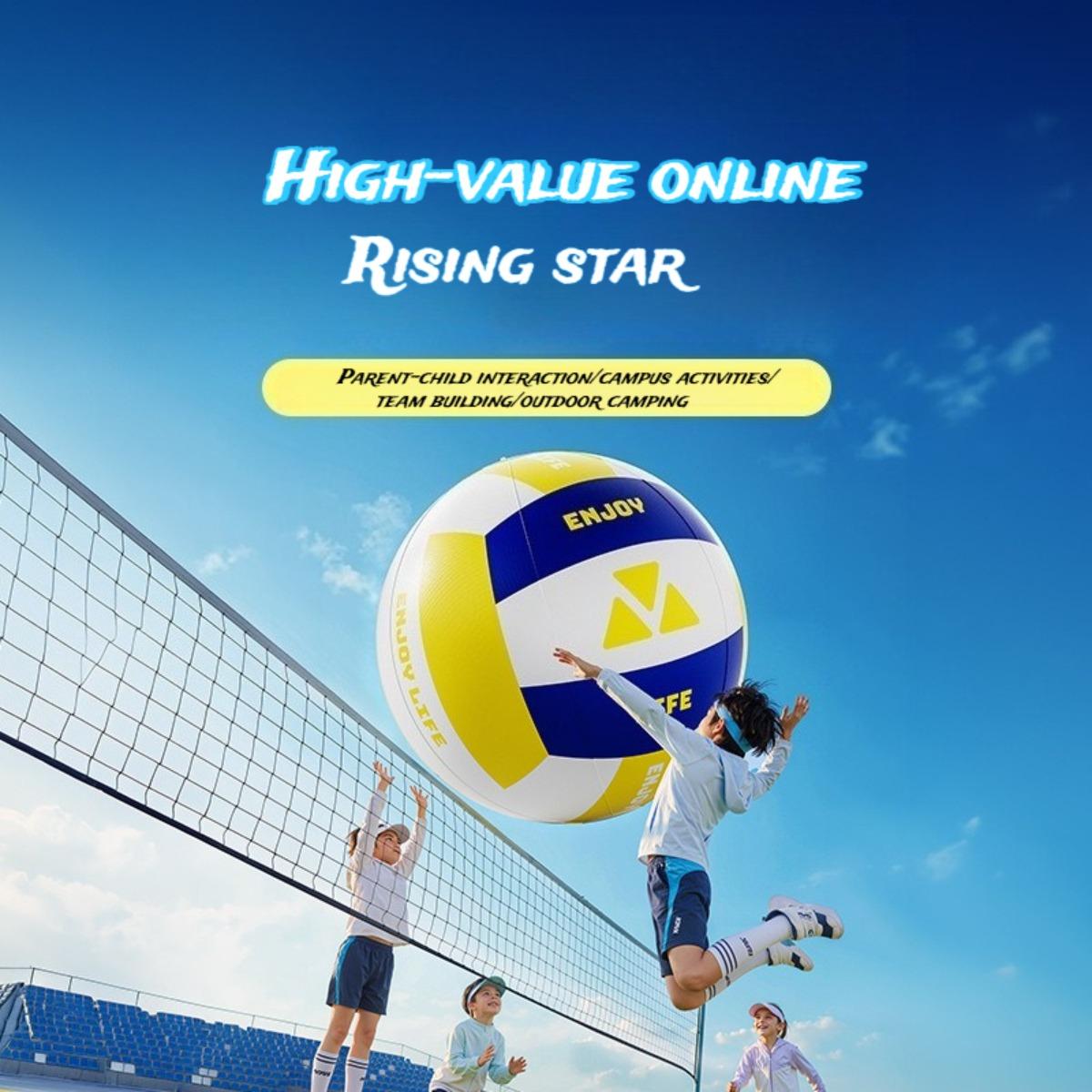 Giant Inflatable Beach Ball, Durable Thickened PVC Leak-Proof Large Beach Ball with Volleyball/Soccer/Basketball Designs, Summer Outdoor Water Toy for Kids Adults, Perfect for Pool, Beach, Pool Party, Family Games, Camping & Team Building Activitie