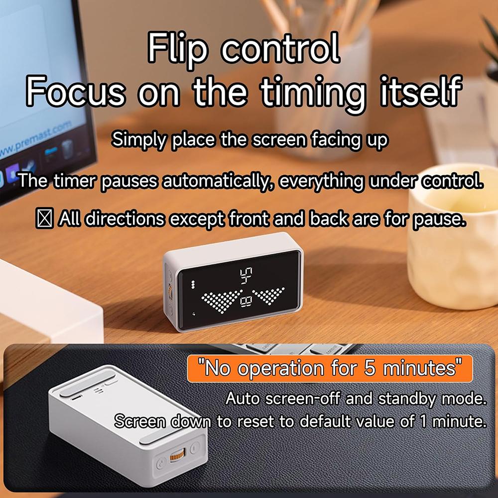 Sand Timer, Digital Hourglass Timer, Rechargeable Magnetic Visual Timer with Large LED Display, Adjustable Volume for Classroom, Cooking, Fitness, Baking, Kids Learning & Teaching