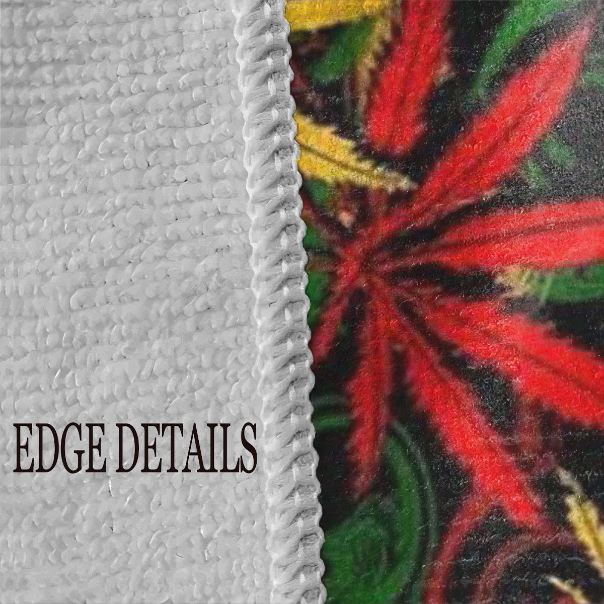 Rasta Leaf Pattern Beach Towel, Personalized Trendy Quick-Dry Bath Towel, Stylish and Comfortable Beach Accessory