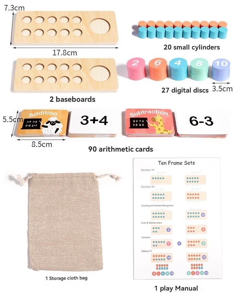 Educational Toy for Young Learners, Basic Arithmetic Learning Tool, Fun Math Games & Activities, Child Development Aid, Math Learning Tools