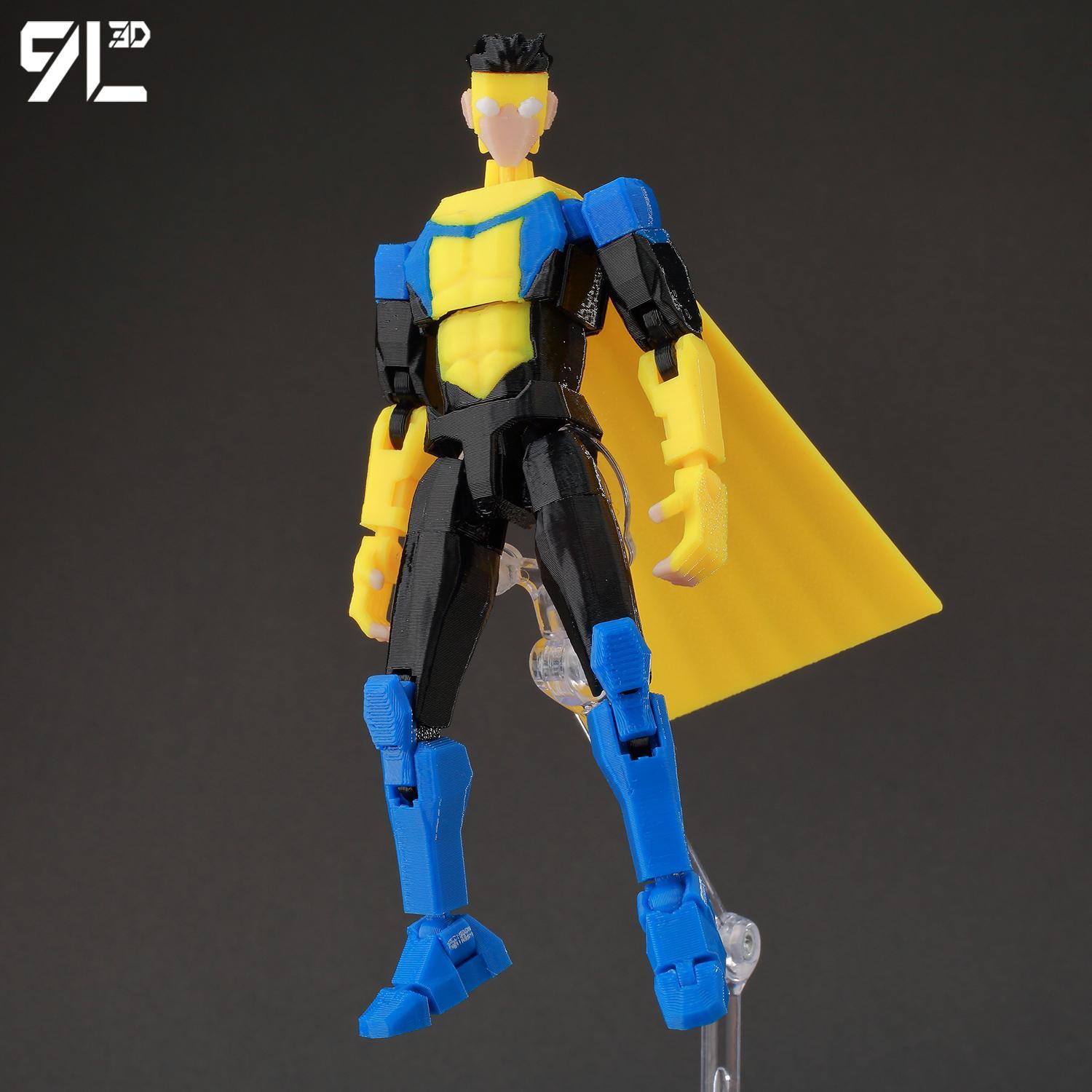 9L3D Printed Invincible Boy Invincible Mark OmniMan Great War Titan13 T13 Dummy13 Multi-Jointed Movable Anime Action Figure Toys