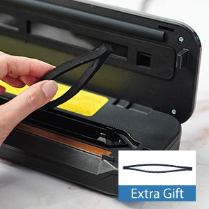 Vacuum Sealer Machine, with Starter Kit and 2-Year Warranty, Beelicious Automatic Air Sealing for Food Storage, Build-in Cutter, Moist Mode, EXT-VAC Kitchen Appliances