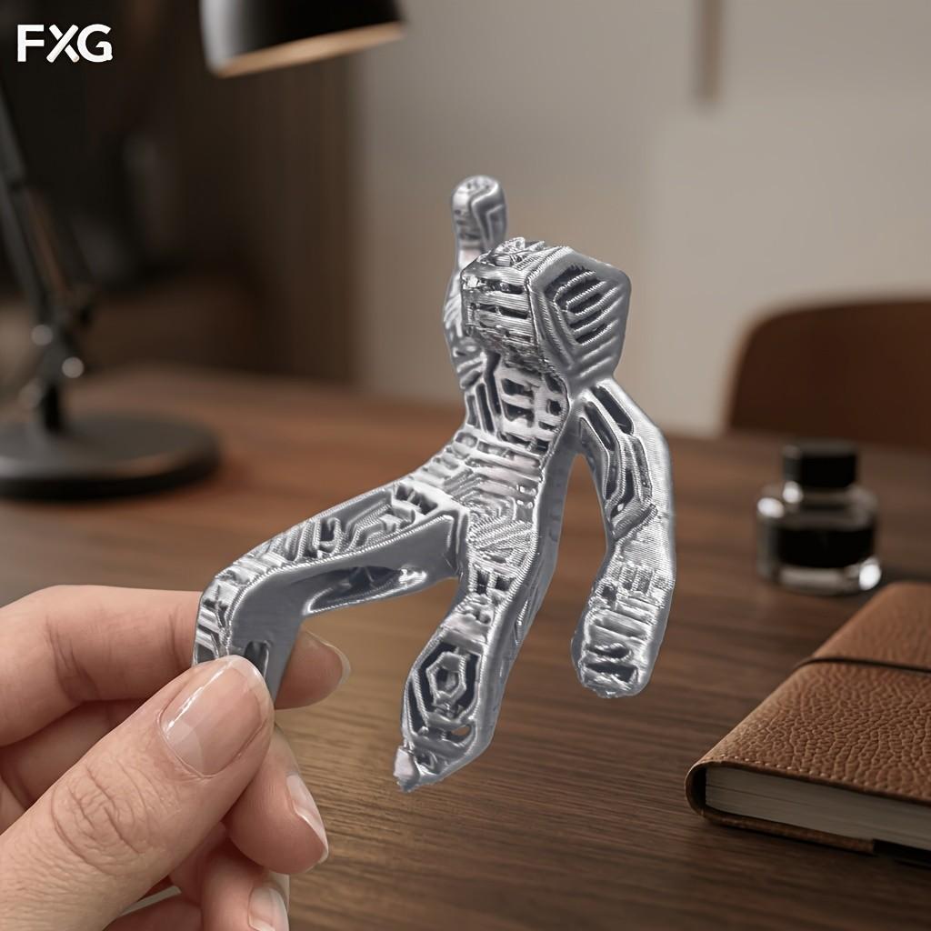 Xenite Figure Decorative Figurine, Limited Edition Collectible Handmade Ornament, Office Desk Tech Style Decoration, Unique Gift Idea