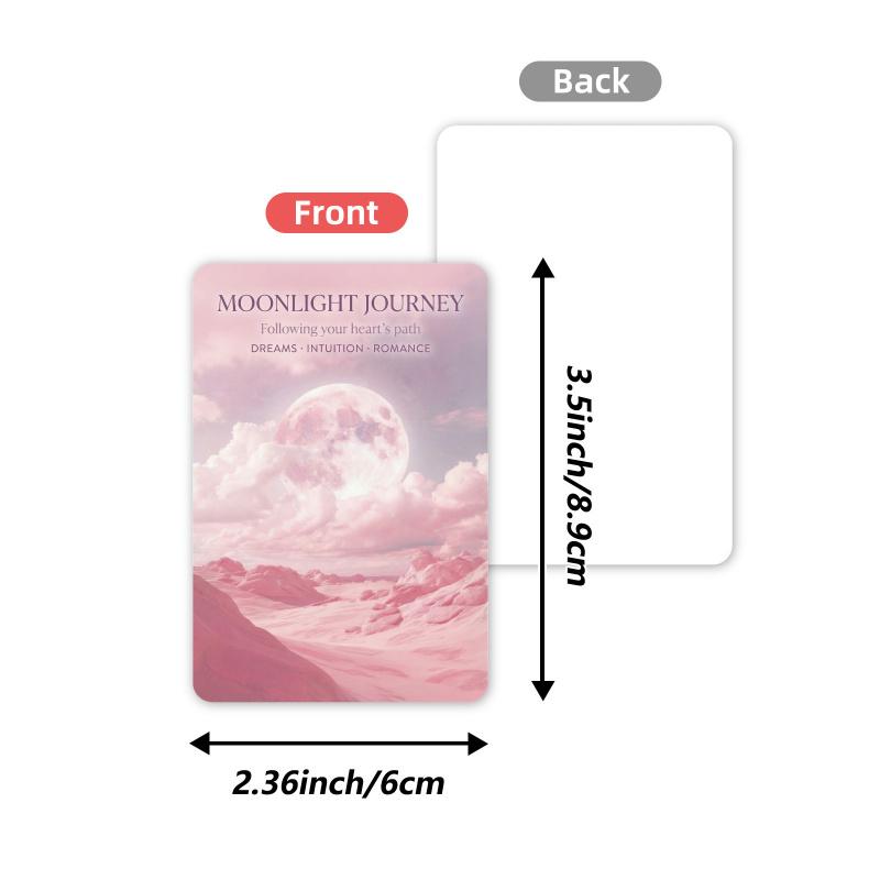 36-sheets pink and cozy Oracle card set for personal growth reflection Greetings card postcard for family