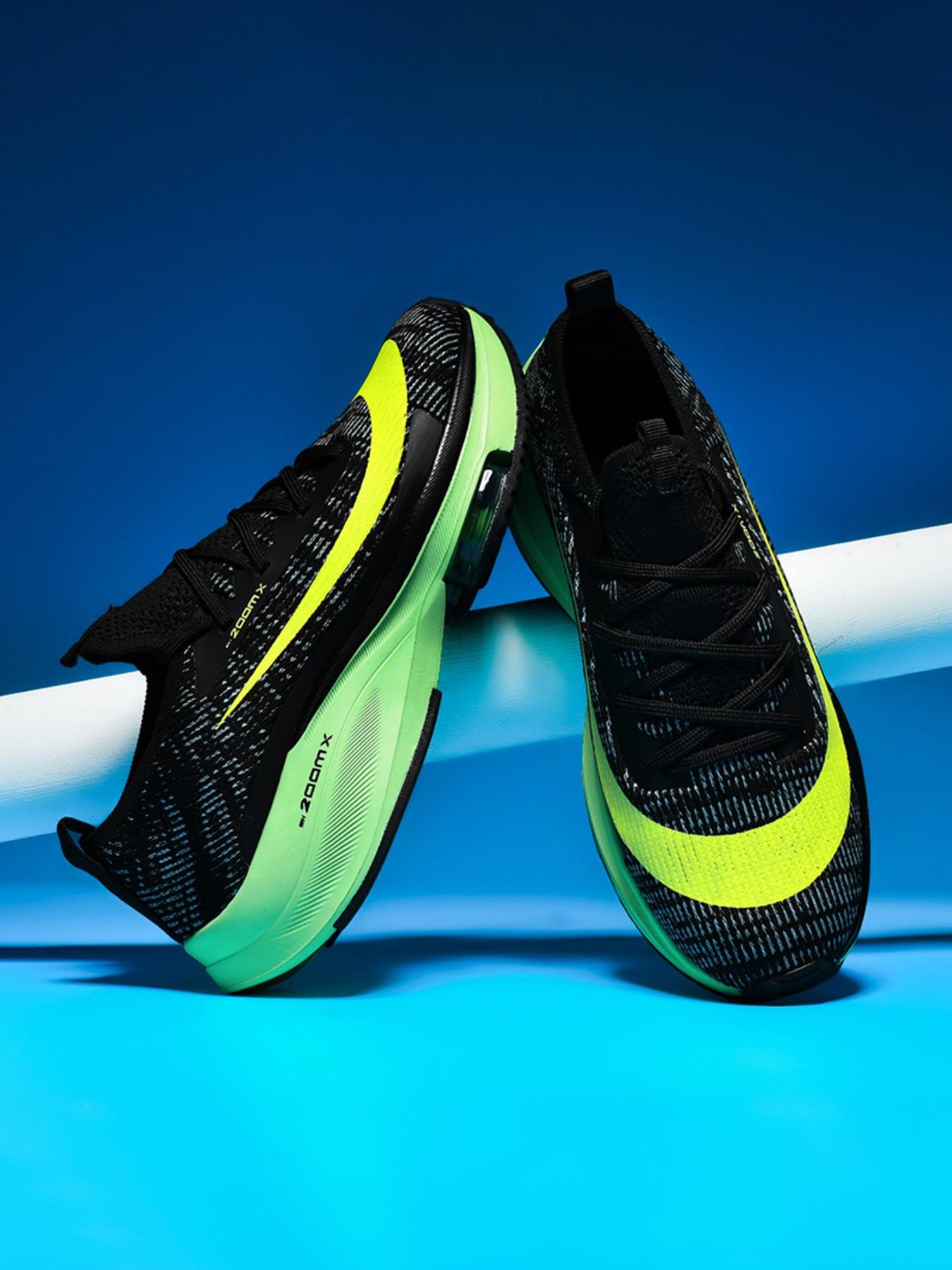 Dxsole Men's Sporty Outdoor Lightweight Running Shoes, Breathable Textile Upper Anti-Slip Wear-Resistant Sole Ultra-Light Cushioned Sneakers for All Seasons