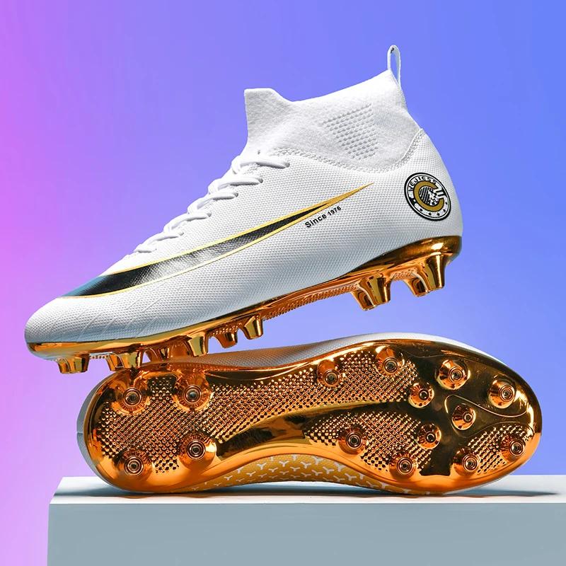 2024 Hot-Selling men's football shoes AG long spikes football shoes boys and girls student Wear-Resistant Training Shoes ，Outdoor Non-Slip outdoor football grass training shoes,shoes Size35-45 charlie jones  cleats