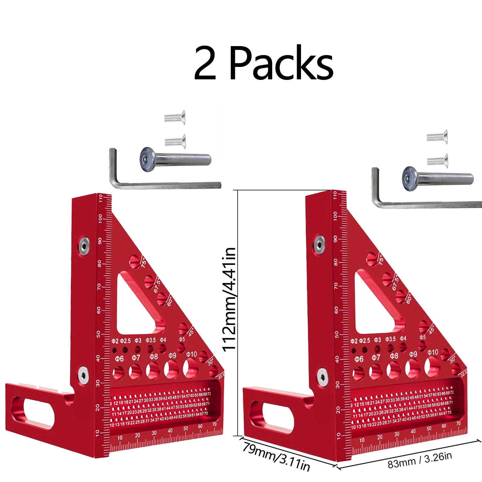 Precision Premium Versatile Multi-Angle Carpenter Square Measuring Ruler for Woodworking, Engineering, and Construction, 3D Multi-Angle Measuring Ruler - Small Carpenter Square Woodworking Tool, Triangle Ruler, Woodworking Square Protractor