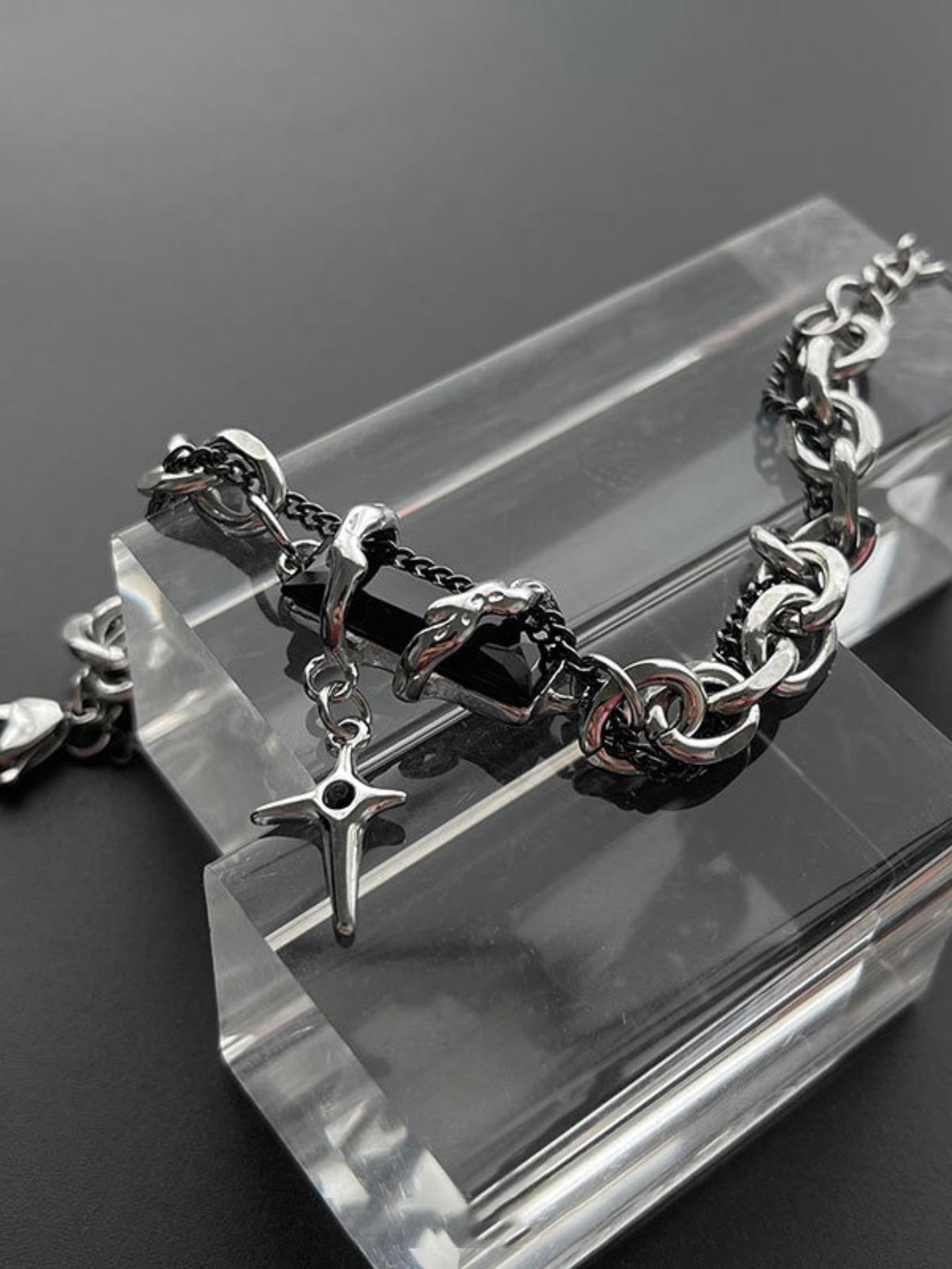 Versatile Titanium Steel Bracelet Design Jewelry, Stylish Accessory for Everyday Wear, Perfect Gift Idea for Him Her