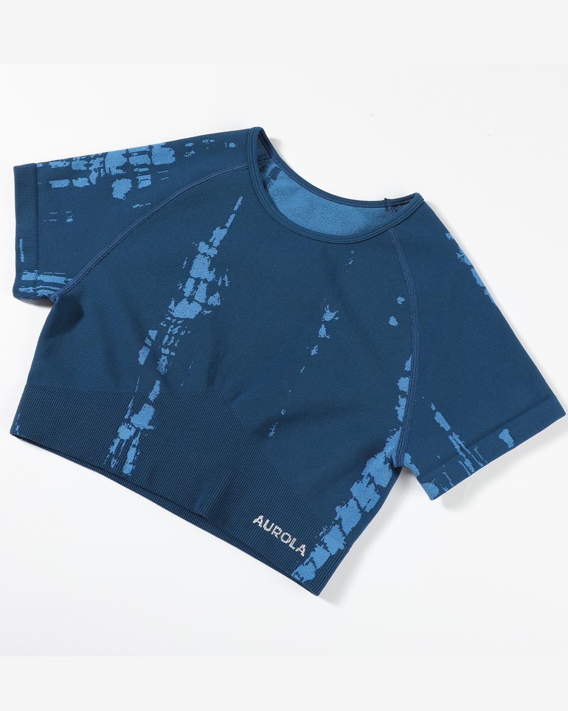 AUROLA Serpent Snake Seamless Workout T-Shirts for Women,Short Sleeve Crop Top Gym Yoga Athletic Shirts Tee AUROLA Serpent Snake Seamless Workout T-Shirts for Women,Short Sleeve Crop Top Gym Yoga Athletic Shirts Tee