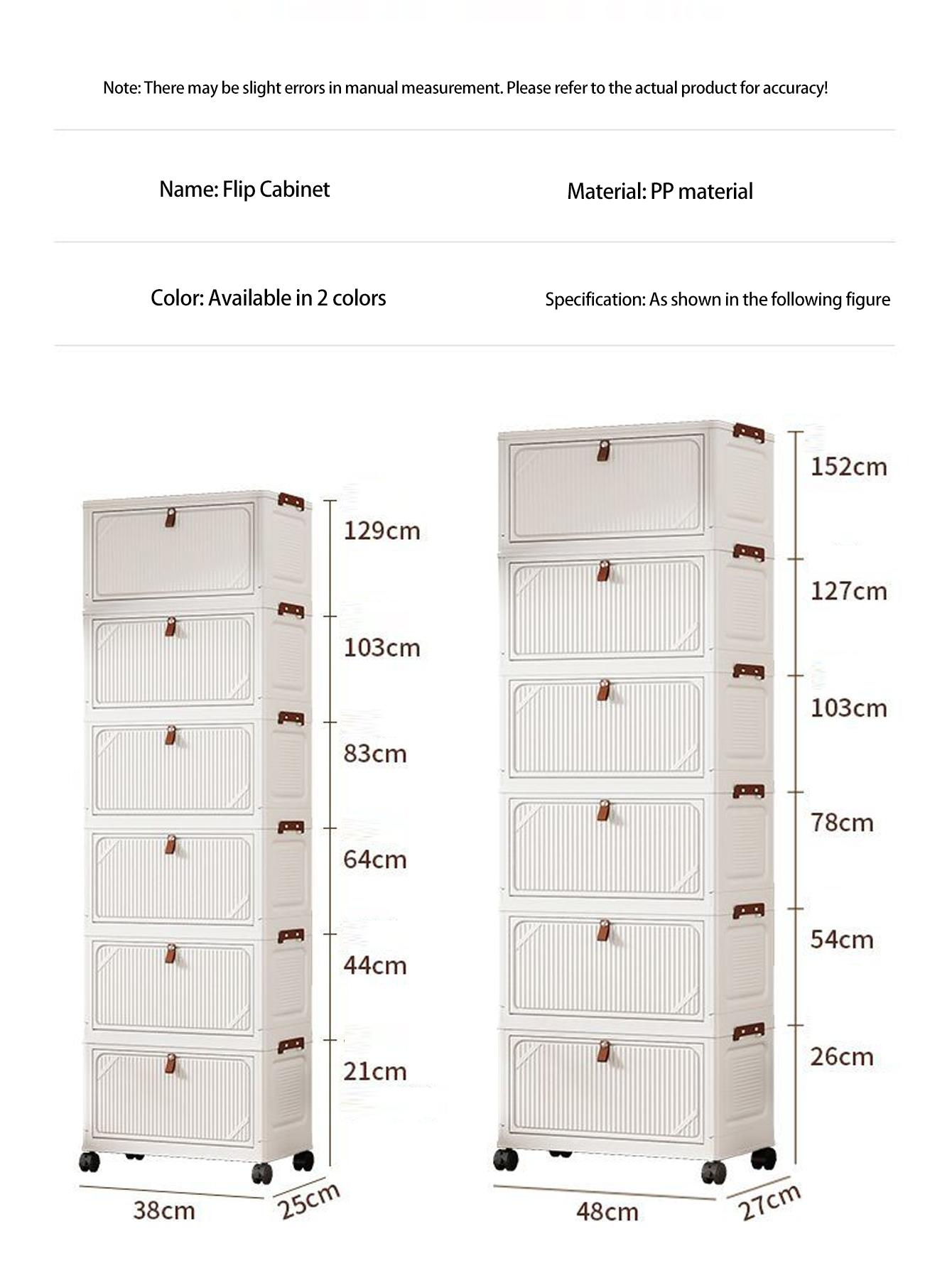 Foldable Plastic Storage Cabinet, Multi-Layer Table Under Desk Organizer, Home Living Room Toy Snack Rack, No Installation Required