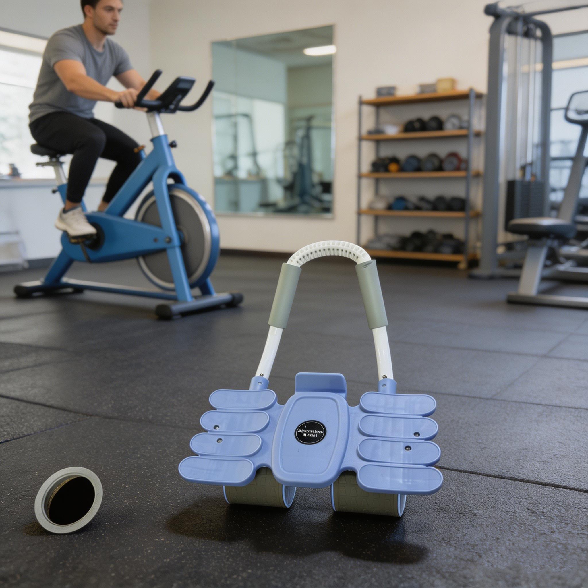 Ab Roller Wheel with Elbow Support – Automatic Rebound Abdominal Trainer, upgraded base and thickened frame, core fitness equipment for both men and women, suitable for abdominal training, stability training and rebound workouts in home gyms.