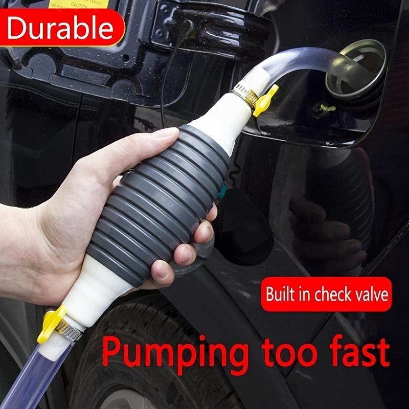Multifunctional Liquid Suction Cup Pump, Manual Fuel Transfer Pump, Portable Siphon Pump for Gasoline, Diesel, Water, Easy to Use