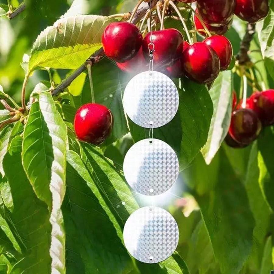 Decorative Reflective String, Garden Decoration Hanging Bell, Reflective Bird Deterrent String, Outdoor Yard Decor, 1 Piece