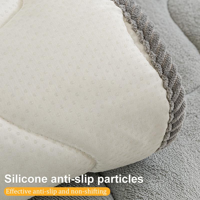 1pc Fluffy Couch Cushion, Pet-Friendly for All Seasons, Full Armrest Cover for Home Protection, Slip-Resistant and Machine Washable, Suitable for Single, Double, Triple, and Other Combination Sofas