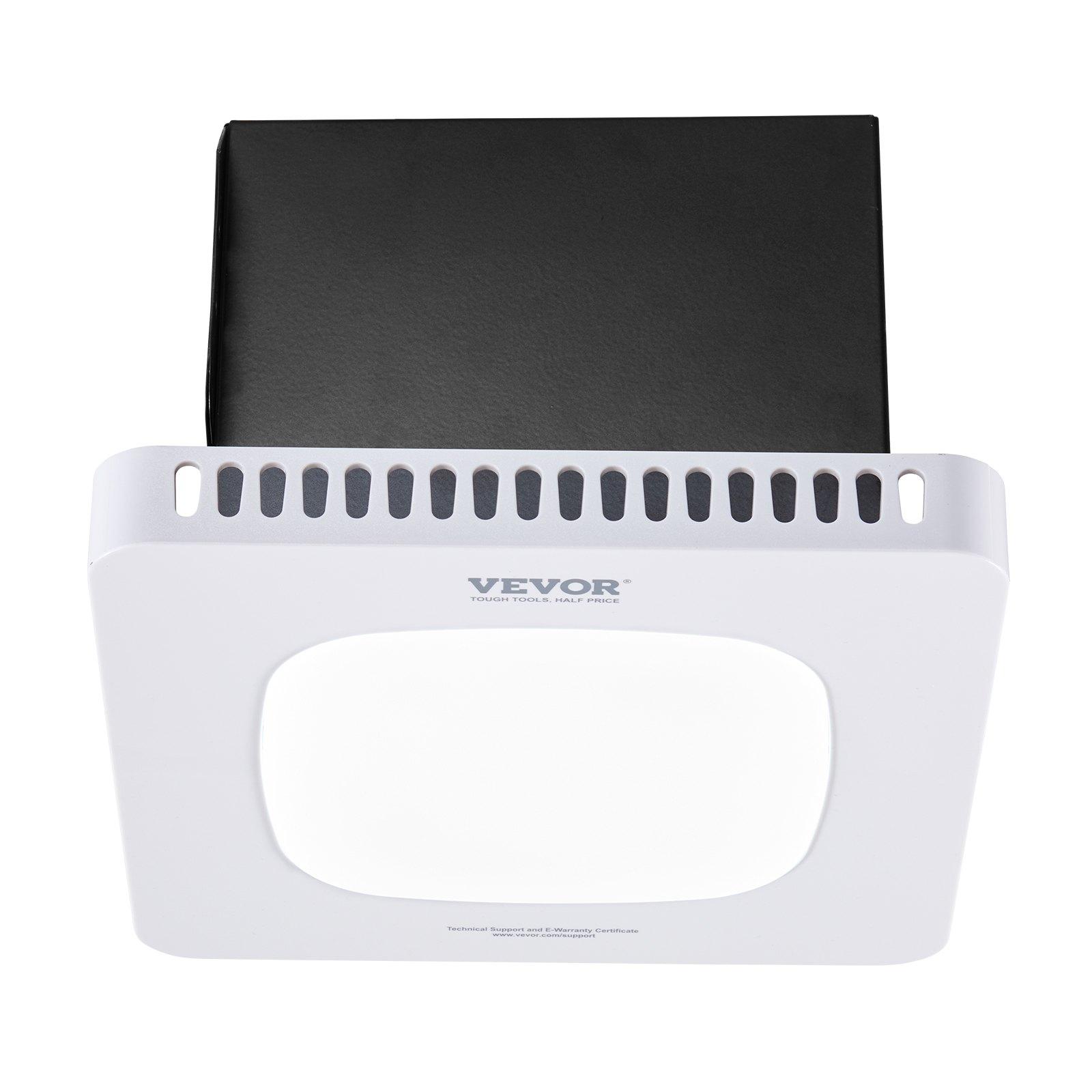 【Summerfinds】VEVOR Bathroom Exhaust Fan with LED Light, 130 CFM Bathroom Vent Three Gear Color Temp, 1.5 Sones Low-Noise, Premium AC Motor Ceiling Fan for Laundry Room, Storage Room, Home Ventilation, White 【Summerfinds】VEVOR Bathroom Exhaust Fan with LED Light, 130 CFM Bathroom Vent Three Gear Color Temp, 1.5 Sones Low-Noise, Premium AC Motor Ceiling Fan for Laundry Room, Storage Room, Home Ventilation, White