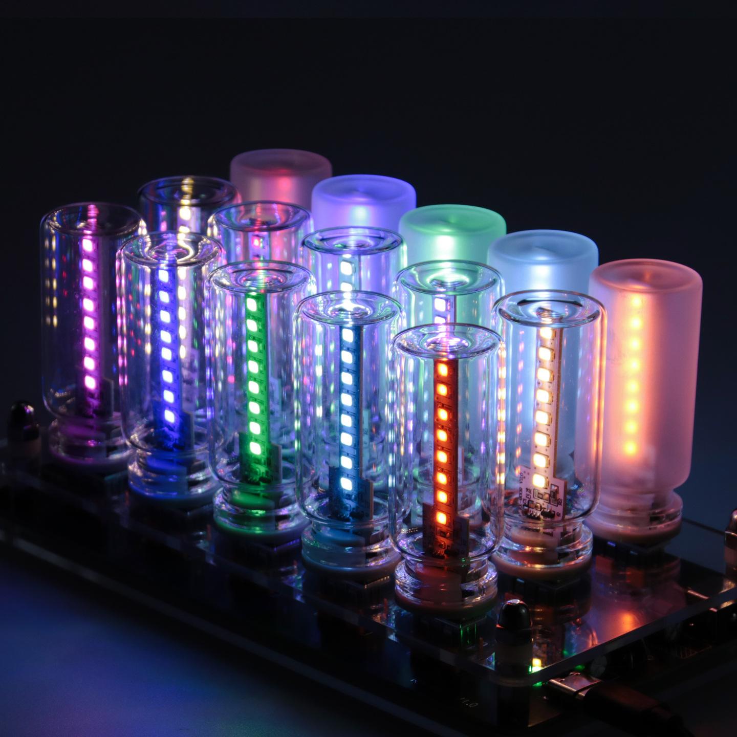 Portable USB Touch Control Dimmable LED Night Light, Glass Bottle Table Lamp, Car Atmosphere Light, Edison Bulb Decor, DIY Decoration