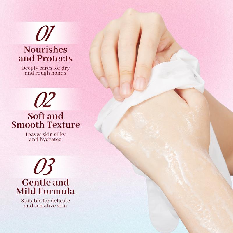 VDDO Deep Moisturizing Hand Mask – 6 Pairs | Niacinamide, Shea Butter & Goat Milk Extract for Dry, Rough Hands