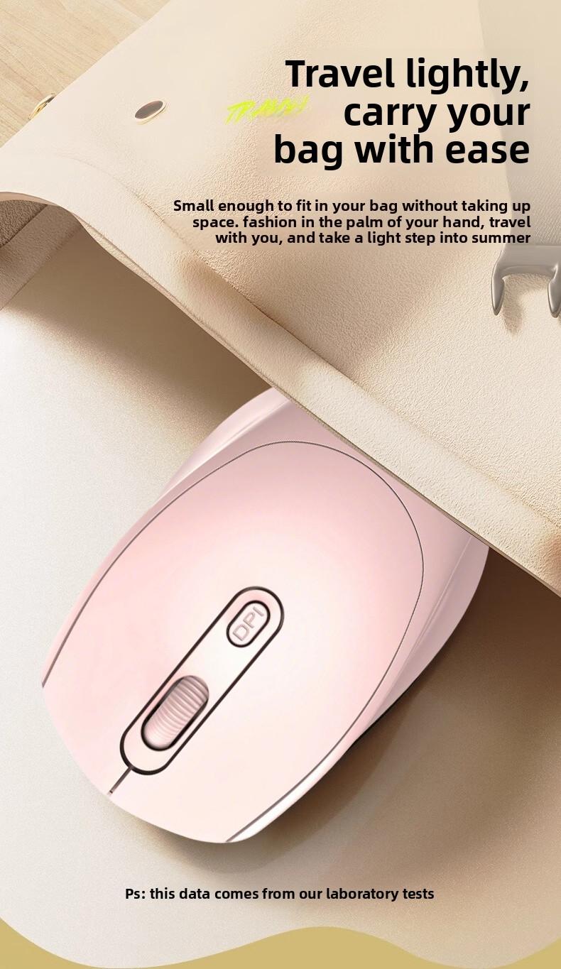 Dual Mode Wireless Bluetooth-compatible Mouse, Pc Mouse Wireless, Computer Peripherals, Bluetooth-compatible 5.0 Direct Connection, Low Latency, Long Battery Life, Ergonomic Design, Portable and Easy to Use