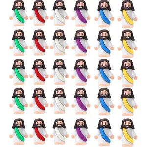 Household daily necessities AKFAHOIF Mini Jesus Figures, Set of 30pcs Action Figures Little Jesus Figures, Tiny Jesus Figures to Hide and Seek Religious Gifts for Easter Egg Stuffers