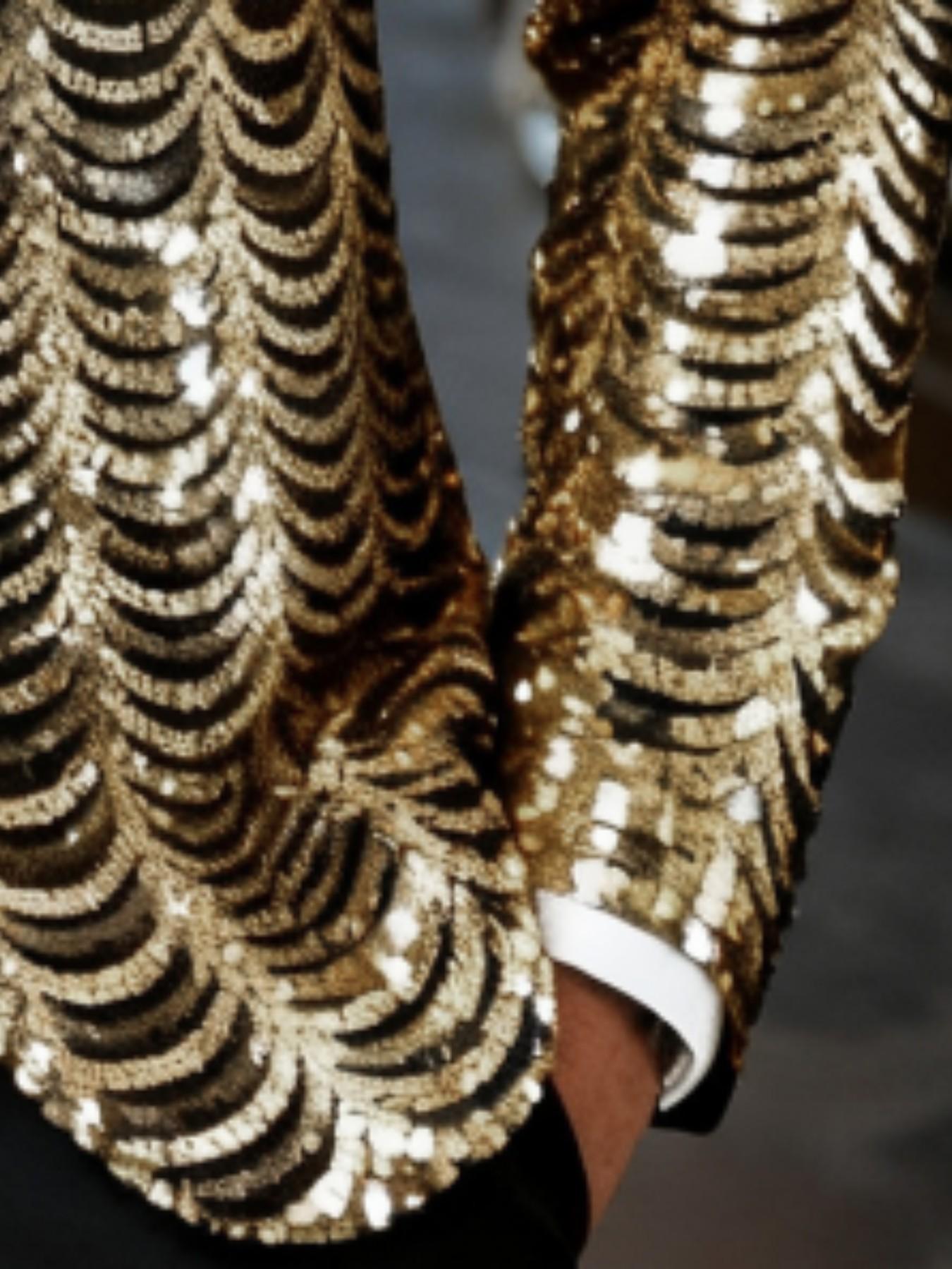 Men's Multicolor Sequin Blazer Jacket, Fashionable and Trendy, Perfect for Stage Performances, Nightclubs, Parties, Events, Formal Wear