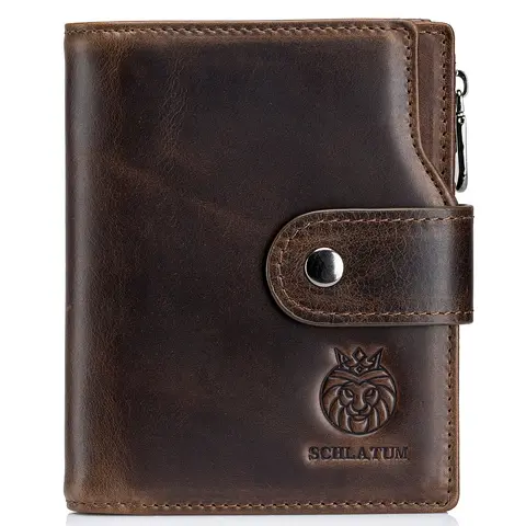 Men's Business Fashion Vintage Short Wallet, Large Capacity Slim Men's Short Wallet, RFID Blocking Wallet, Casual Trendy Wallet for Men, Christmas, Thanksgiving, Gift