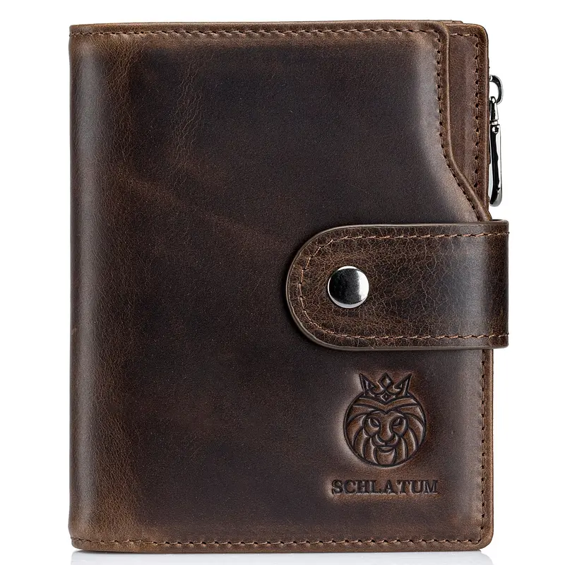 Men's Business Fashion Vintage Short Wallet, Large Capacity Slim Men's Short Wallet, RFID Blocking Wallet, Casual Trendy Wallet for Men, Christmas, Thanksgiving, Gift