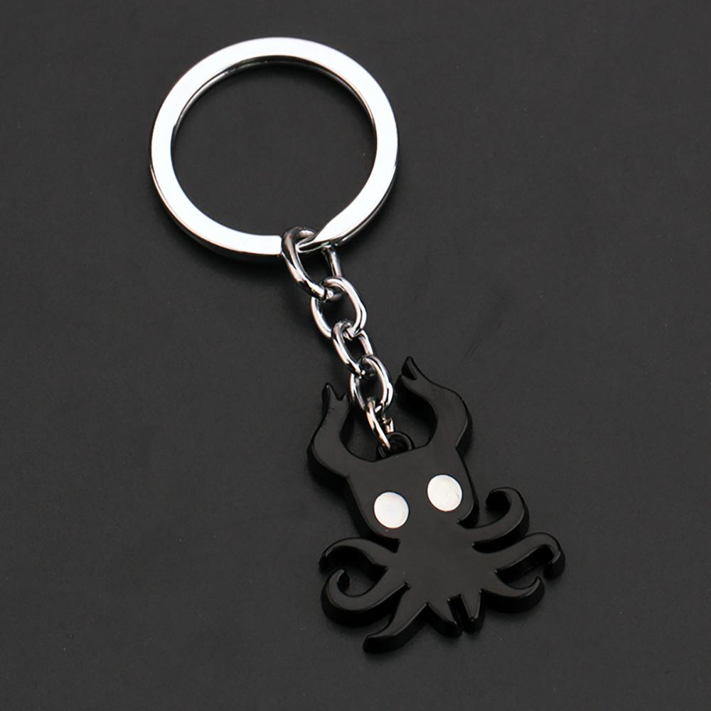 Hollow Knight Unisex Decorative Necklace - Bone Shape Metal Spike Pendant, Edgy Casual Wear Jewelry with Bone Nail Keychain Gift for Men Women