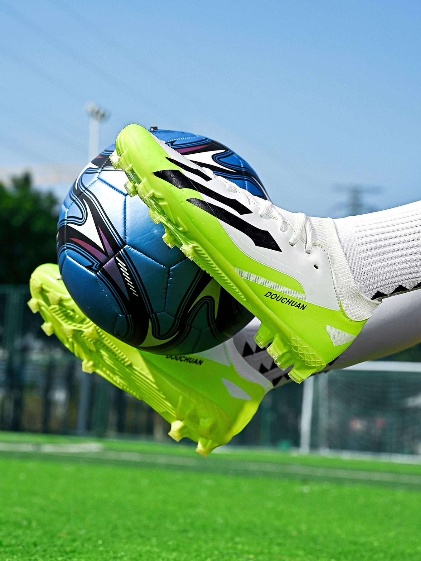 Men's Professional Football Shoes, Eco-Friendly Breathable, Wrapped Toe, Lightweight Sole, Strong Grip, Wear-Resistant Anti-Slip, 3 Colors