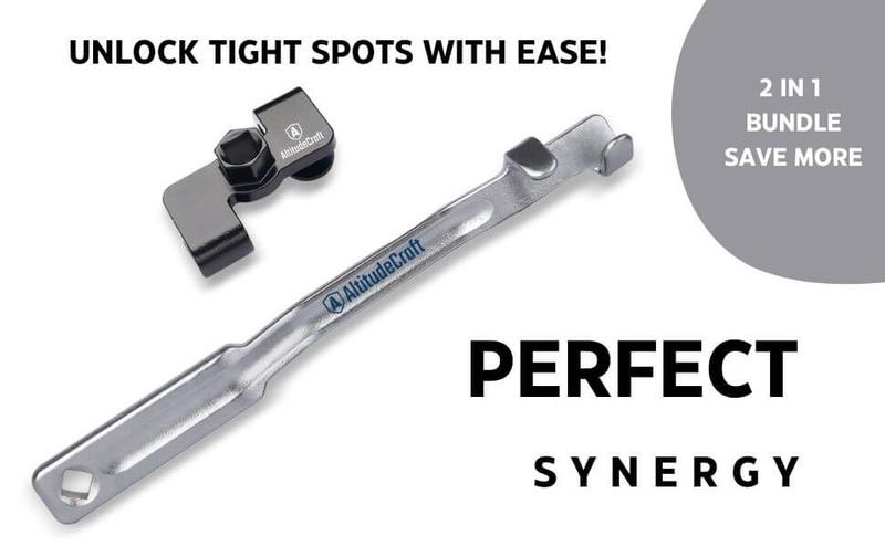 AltitudeCraft Wrench Extender Tool Bar – Durable Wrench Extension with 1/2" Square Hole for Torque Boost, Efficient Mechanics Hardware Tool for Industrial Use, Tradesmen & DIYers – Universal Design