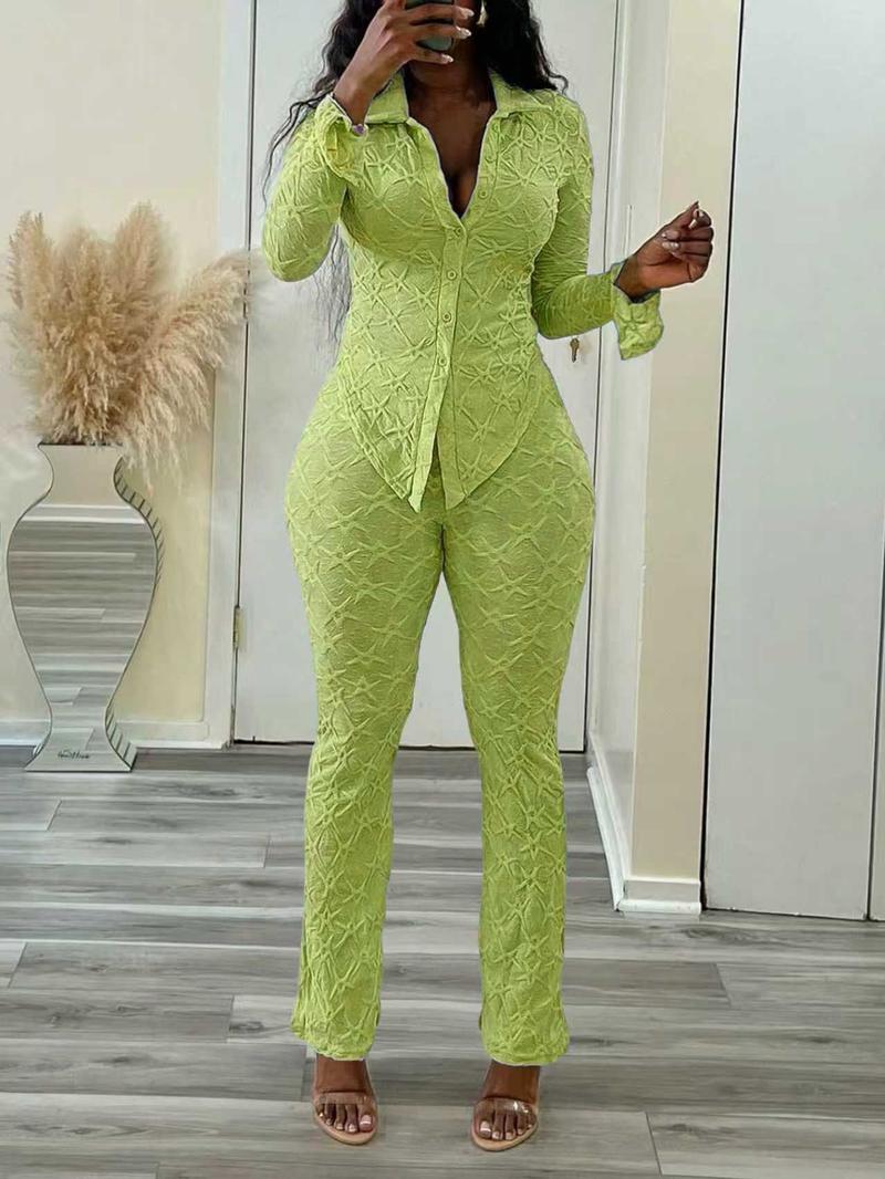 Sexy Knitted Long Sleeve Top & Tight Pants Set, Unique Fashionable for Parties, Casual Vacation Wear, Nightclub Style