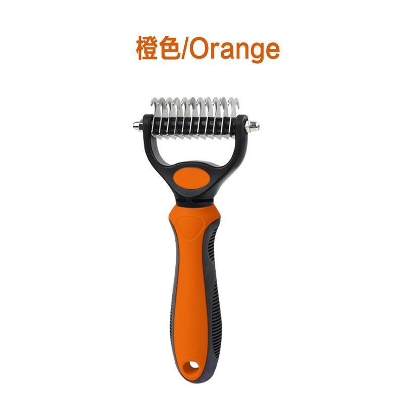 Original Pet Detangling Comb, Dual-Sided Fur Remover Tool, Wide Dog Grooming Brush, Reduces Shedding 95%, Ideal for Long Hair Dogs and Cats