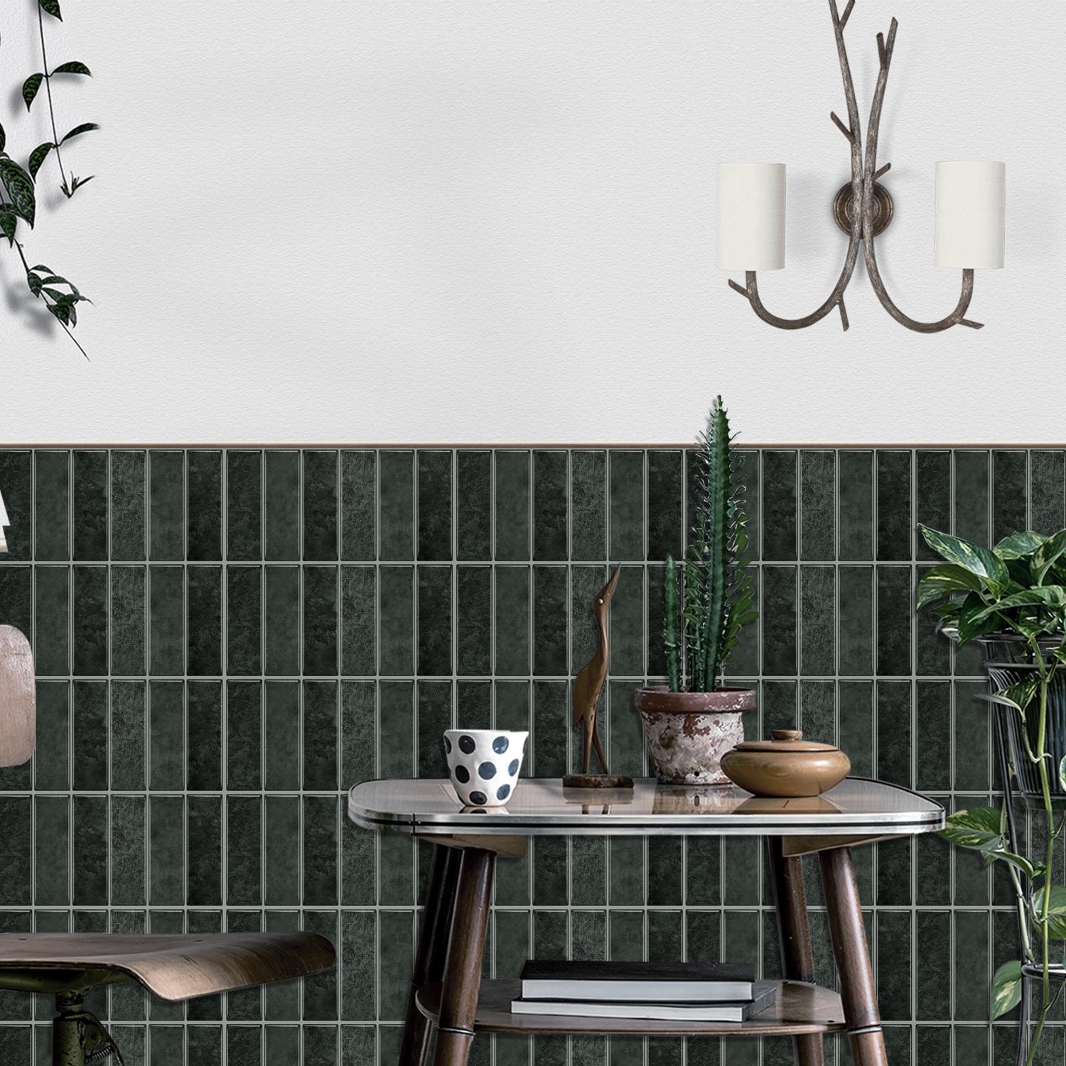 Kitchen Marble Backsplash Wallpaper, Peel and Stick Waterproof Oilproof Wall Tiles, Universal Flat Sticker for Kitchen Walls