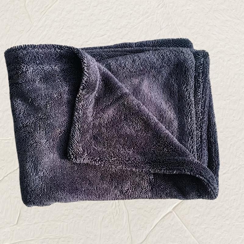 24"x36" Twisted-Loop Car Drying Towel, 1300GSM, Streak Free, Lint Free, Reusable - Car Accessories, Microfiber Cleaning Cloth for Car, Truck, SUV - One Pass Is All You Need