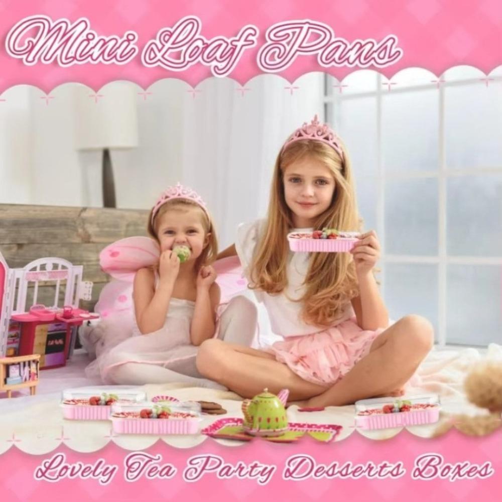 30 Pcs Mini Loaf Pans with Lids, 6.8 oz Rectangular Aluminum Foil Baking Pans, Mini Loaf Containers for Baking Cups, Cake Cups, Holiday Events