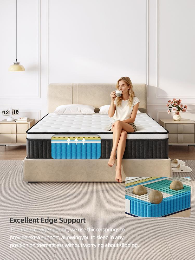 [MemorVes] 12"14"Premium version Twin, Full, Queen, King Boxed Memory Foam Mattress Medium Firm Soft & Comfortable sweet night hybrid bed modern Mattress