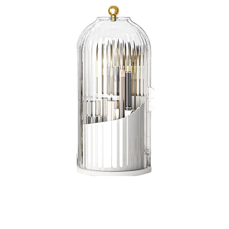 Rotating Electric Toothbrush Holder with Lid, Dustproof Toothpaste Rack, Bathroom Vanity Storage Box, Organizer, Creative Gift for Father's Day