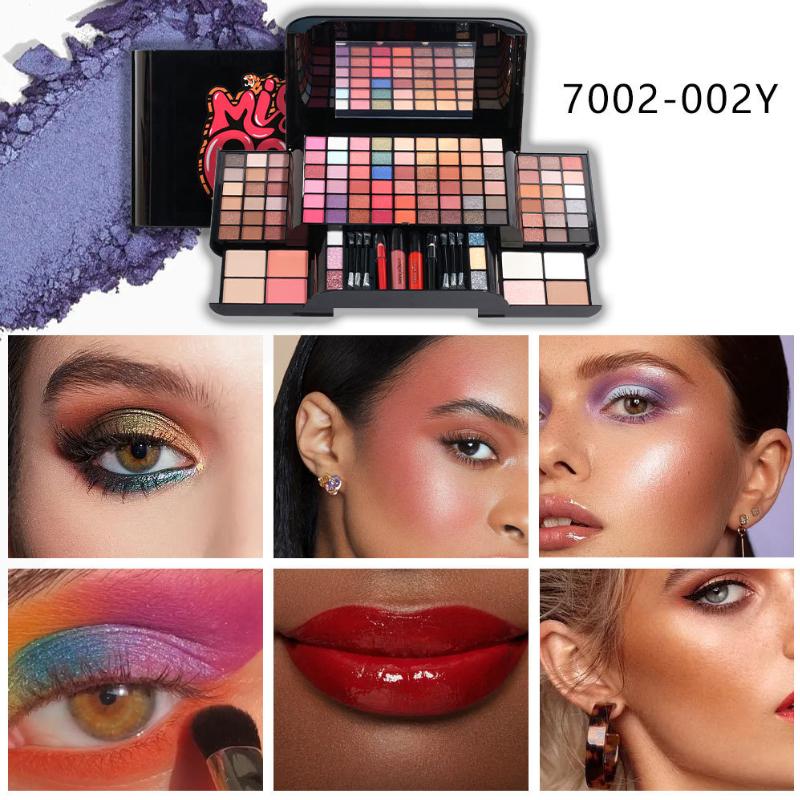 Multi-Functional Makeup Palette Set, Eyeshadow Lipstick Eyeliner Foundation Blush Highlighter and Contour, Perfect Gift, Cosmetic Set, Makeup Kit Set