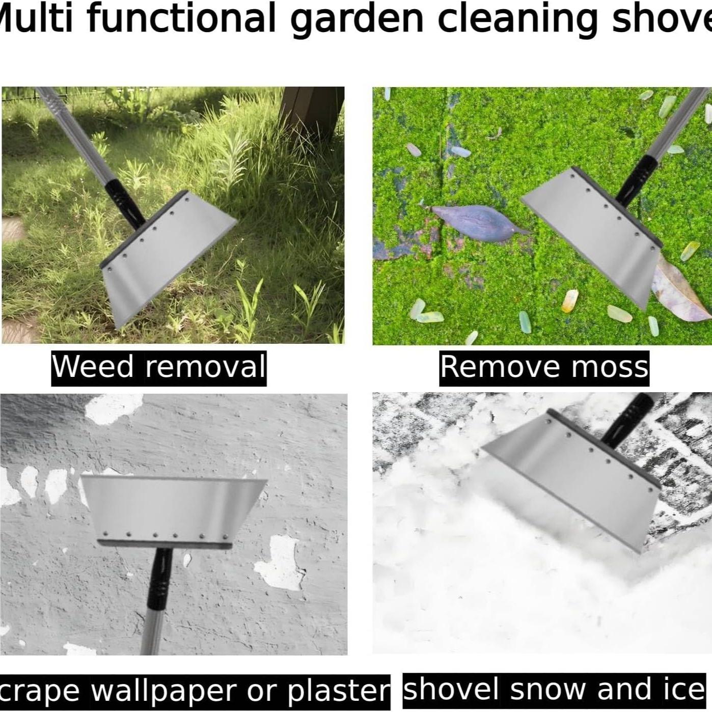 Multifunctional Garden Cleaning Shovel, Durable Gardening Tool for Digging Weeding Scraping Snow Removal Ice Scraper