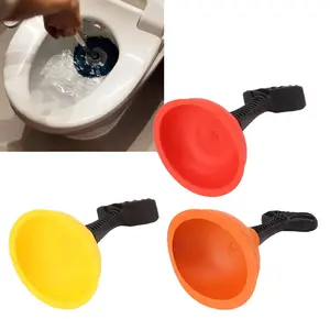Mini Unclog Plunger with Slip Proof Handle Efficient Small Drain Plunger for Toilet Bathtub Sink Cup Plunger Bathroom Accessory