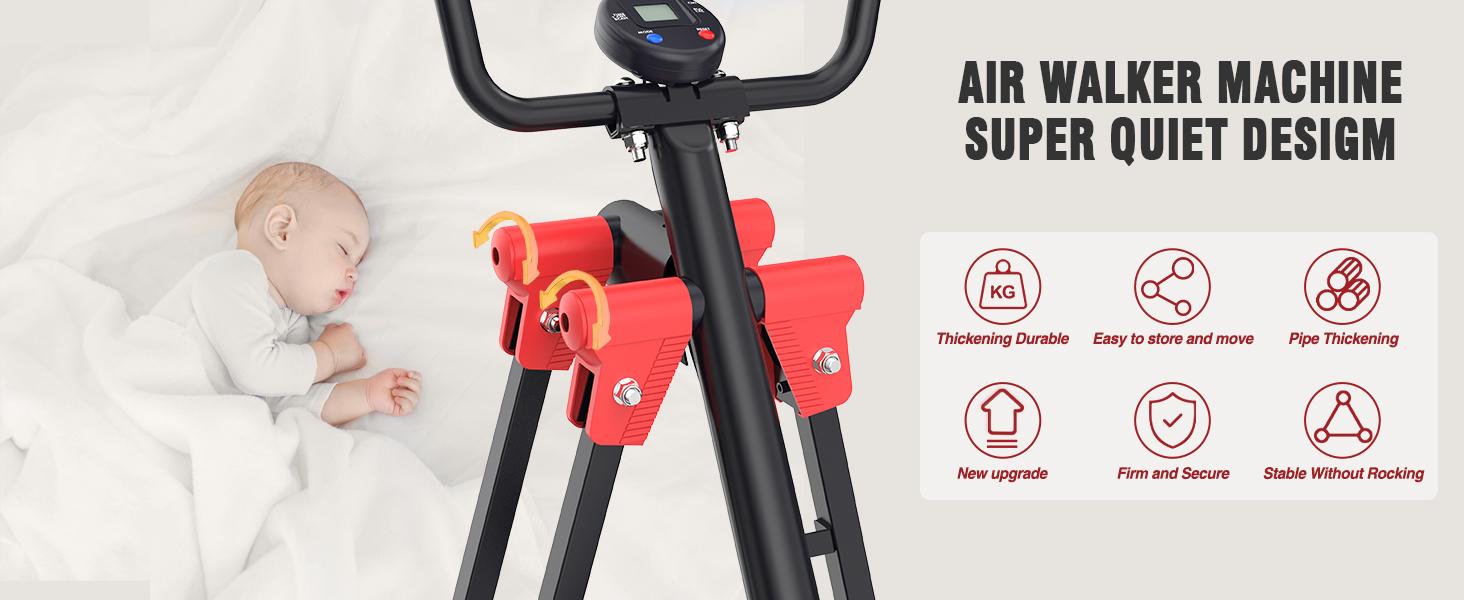 Lpxpass Multi-Function Home Stepper Trainer - Low-Impact Full Body Cardio Workout with 360° Gliding Motion for Seniors & Adults Ideal for Home Gym Training