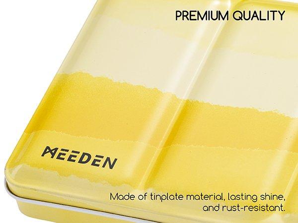 MEEDEN Empty Watercolor Tin Palette: Portable Watercolor Palette Paint Case with 48 Half Pans - Metal Watercolor Palette Tin Box with Lid for Artist Student Adults